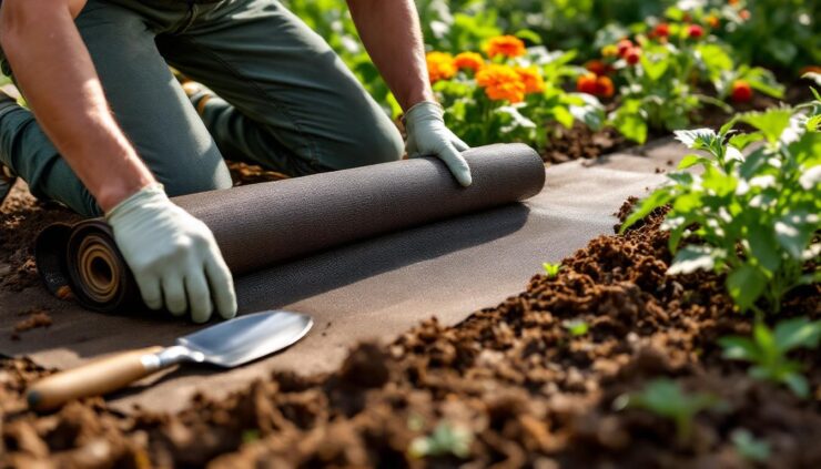 apprenez à installer efficacement une toile de paillage anti-racine dans votre jardin pour protéger vos plantations et limiter la pousse des mauvaises herbes.
