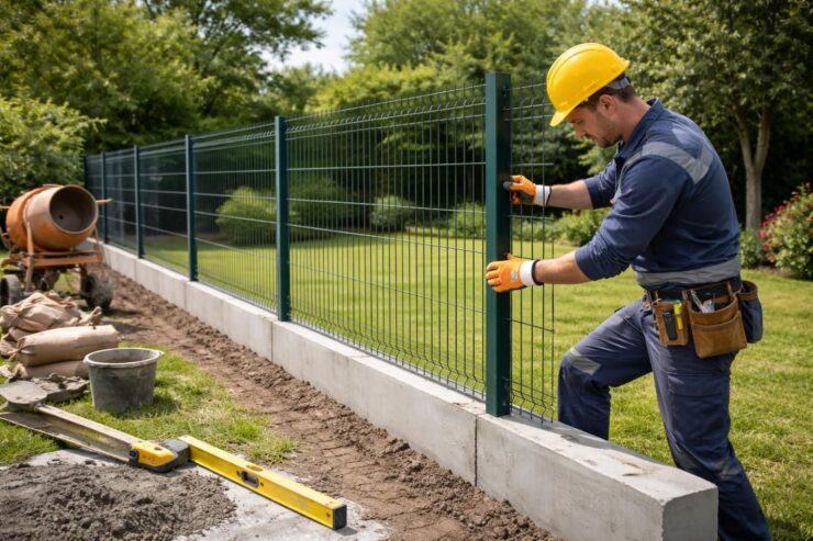 découvrez tout ce qu'il faut savoir sur le tarif de la pose d'une clôture rigide avec soubassement en béton, incluant les coûts, les matériaux et les conseils pour bien choisir.