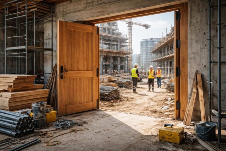 découvrez l'importance et les fonctions d'une porte fin de chantier sur un site de construction pour assurer la sécurité et la gestion efficace de l’accès.