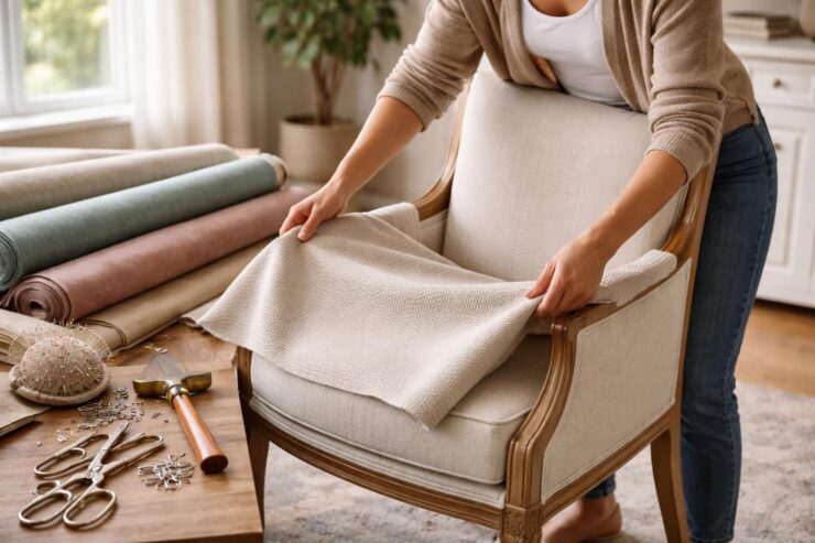découvrez comment recouvrir facilement un fauteuil en choisissant le tissu adapté pour un résultat esthétique et durable.