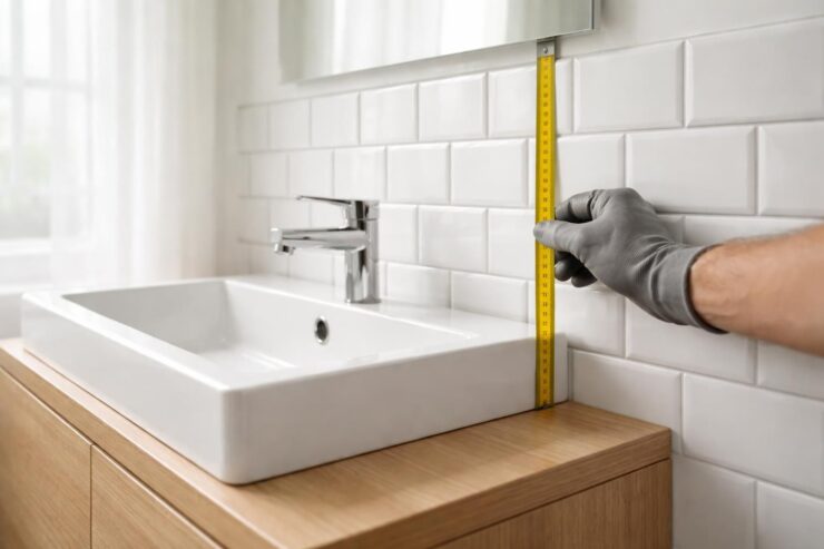 découvrez comment réussir la pose de carrelage autour du lavabo en choisissant la hauteur idéale pour un rendu esthétique et pratique.