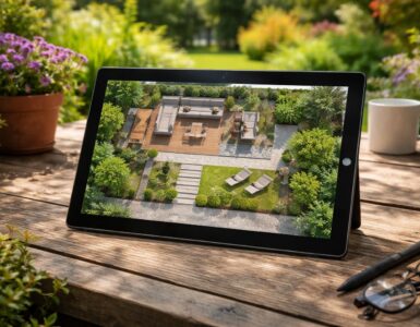 découvrez comment concevoir et aménager votre terrasse grâce à un plan d'aménagement extérieur spécialement conçu pour tablette sous windows 10. simplicité et efficacité au bout des doigts.