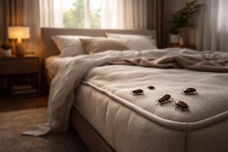 découvrez comment reconnaître et lutter contre l'anthrène de lit, ce petit insecte sournois qui perturbe votre sommeil dans la chambre, pour retrouver des nuits paisibles.