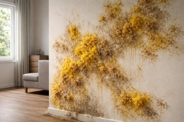 découvrez les signes d'alerte du champignon et de la moisissure jaune sur les murs intérieurs, leurs dangers pour la santé et comment les prévenir efficacement.