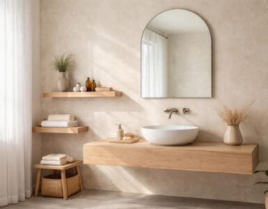 découvrez comment allier modernité et tradition dans votre salle de bain grâce à l'enduit à la chaux, pour un rendu esthétique, naturel et durable.