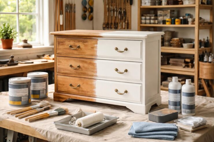 découvrez comment peindre un meuble sans poncer grâce à notre sélection des meilleurs produits pour un résultat parfait et facile.