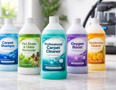découvrez le top 5 des détergents pour shampouineuse qui garantissent un nettoyage en profondeur et une fraîcheur impeccable de vos tapis et moquettes.