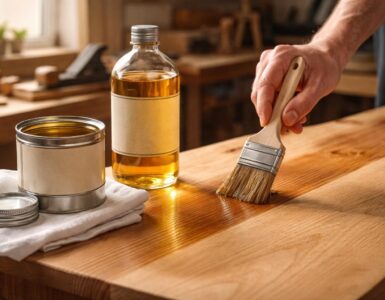 découvrez comment protéger efficacement vos surfaces en bois avec un mélange naturel d'huile de lin et d'essence de térébenthine pour une finition durable et résistante.