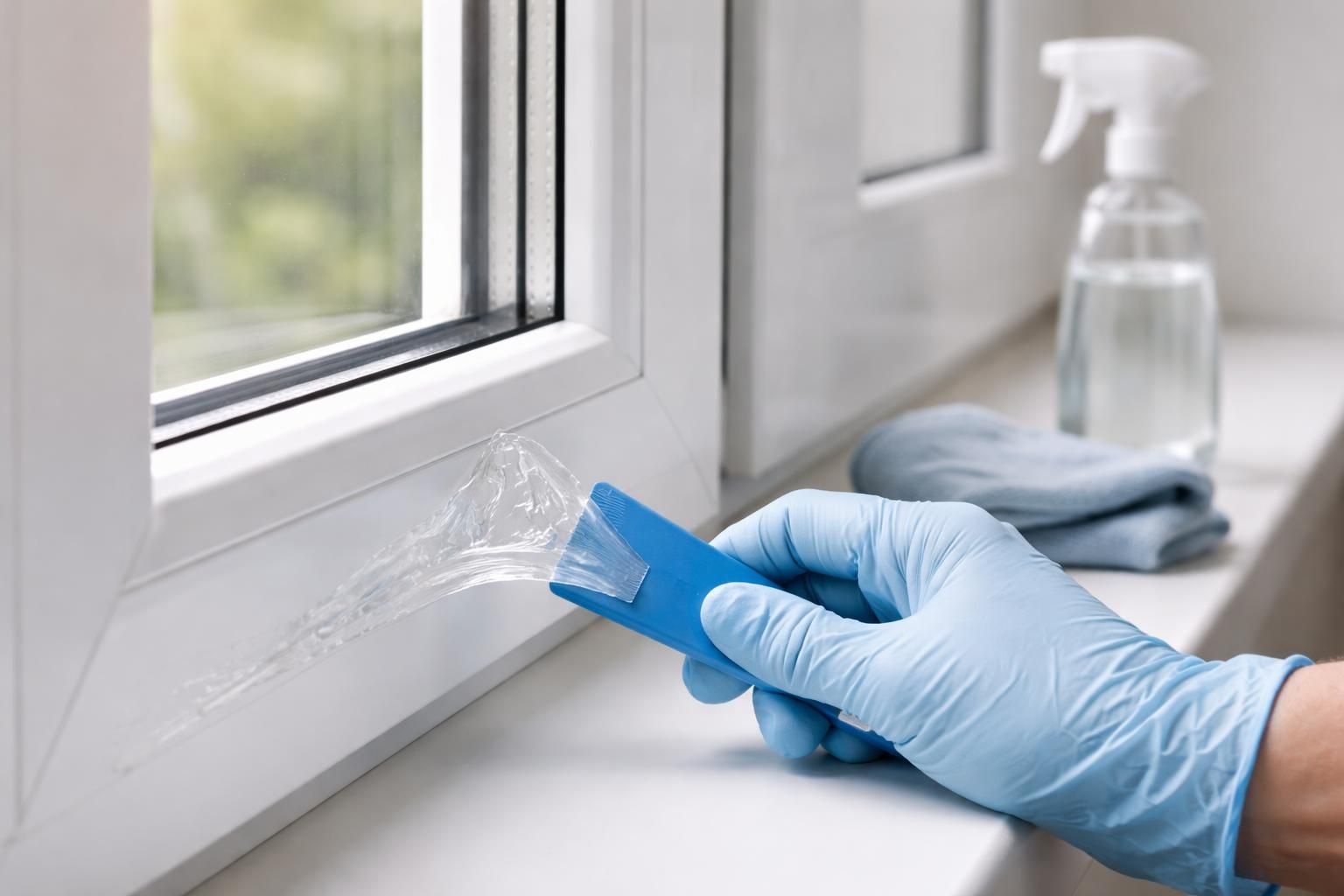 découvrez les méthodes recommandées par les experts pour enlever efficacement la colle sur une fenêtre en pvc sans l'endommager.