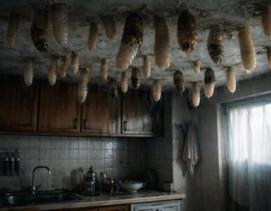 découvrez pourquoi des larves apparaissent au plafond de votre cuisine et comment prévenir cette métamorphose inquiétante pour garantir un environnement sain.