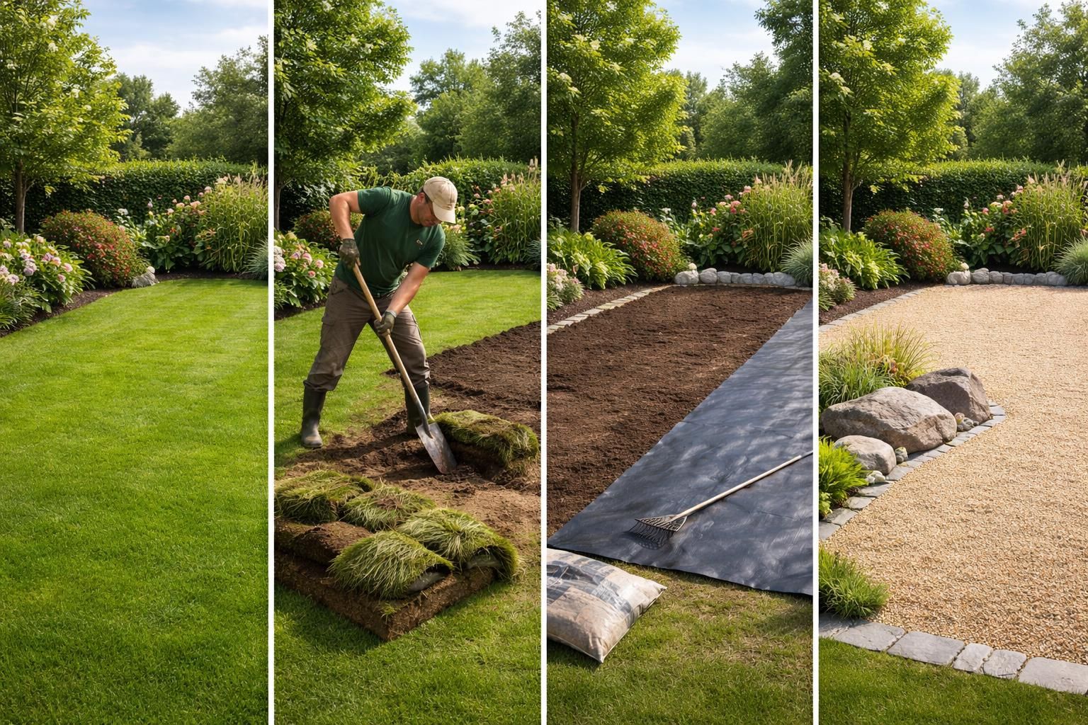 découvrez comment remplacer votre gazon par du gravier grâce à ce guide étape par étape pour un aménagement extérieur réussi et durable.