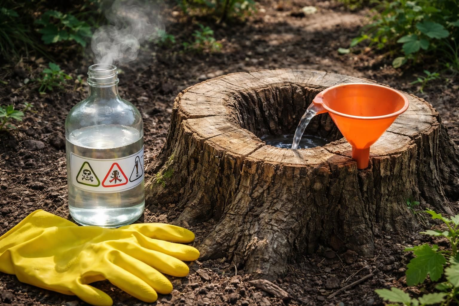 découvrez comment utiliser l'acide chlorhydrique pour détruire une souche en toute sécurité grâce à notre guide complet pour débutants.