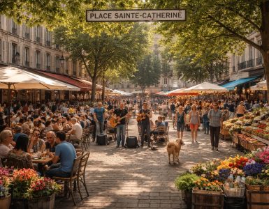 découvrez la place sainte-catherine, un espace vibrant au cœur de la ville où se mêlent rencontres, échanges culturels et moments conviviaux.