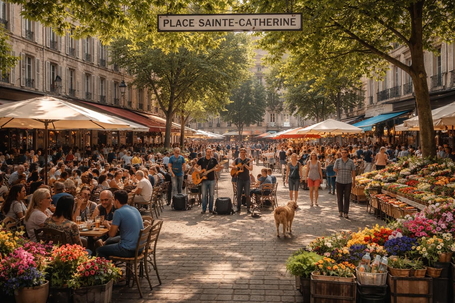 découvrez la place sainte-catherine, un espace vibrant au cœur de la ville où se mêlent rencontres, échanges culturels et moments conviviaux.