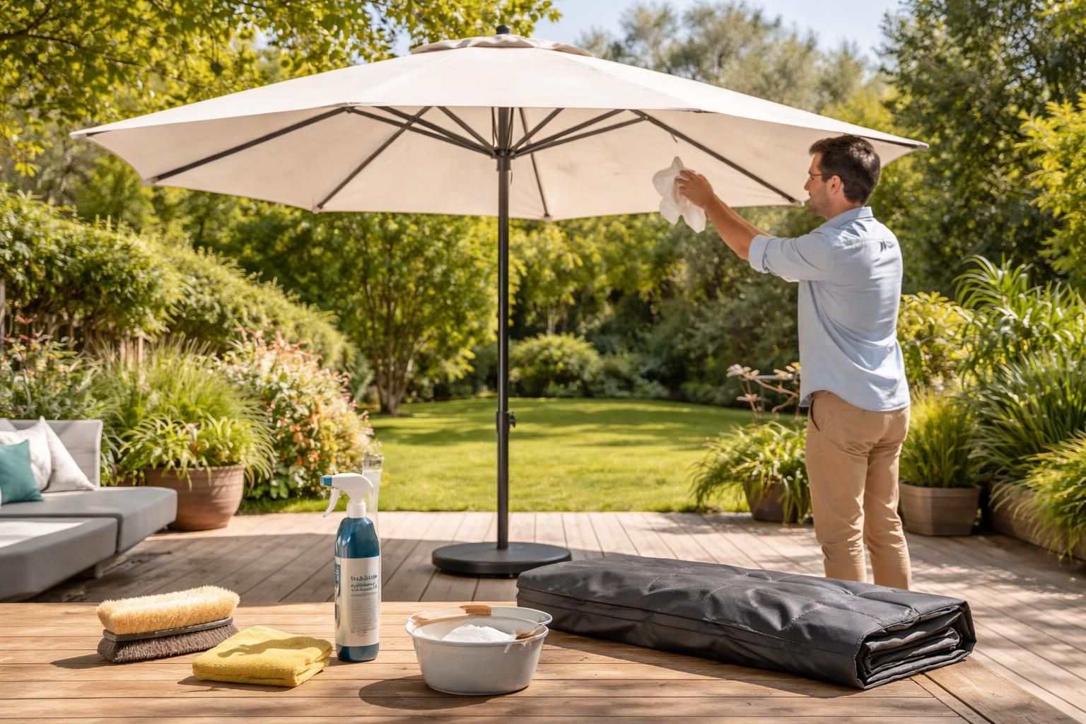 découvrez nos astuces d'entretien simples et efficaces pour prolonger la durée de vie de votre parasol decathlon et le garder en parfait état saison après saison.