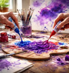 apprenez à créer la couleur violette de façon créative et originale grâce à nos astuces simples et innovantes.